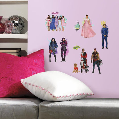 DISNEY DESCENDANTS 24 Wall Decals MAL EVIE Room Decor Stickers - EonShoppee