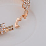 Luxurious Gold Plated Party wear Shining Fancy Fashion Jewelry Bracelet w/ Swarovski Elements - EonShoppee