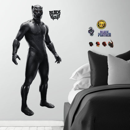 BLACK PANTHER Movie 51" Giant WALL DECALS Marvel Superhero Mural Stickers Kids Room Decor Wakanda - EonShoppee