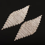 Dazzling & Luxurious Rose Gold Plated Drop Dangle Evening Dress Cocktail Earrings - EonShoppee