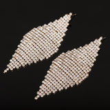 Dazzling & Luxurious Rose Gold Plated Drop Dangle Evening Dress Cocktail Earrings - EonShoppee