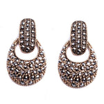 Ethnic Style Women Fashion Drop Dangle Earrings Metalic Colored Wedding Jewelry - EonShoppee
