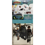 How to Train Your Dragon: The Hidden World 28 Peel & Stick Wall Decals Hiccup, Toothless, and Astrid Stickers - EonShoppee