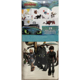 How to Train Your Dragon: The Hidden World 28 Peel & Stick Wall Decals Hiccup, Toothless, and Astrid Stickers - EonShoppee