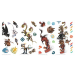 How to Train Your Dragon: The Hidden World 28 Peel & Stick Wall Decals Hiccup, Toothless, and Astrid Stickers - EonShoppee