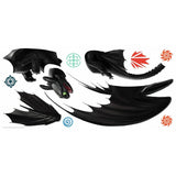 How to Train Your Dragon: The Hidden World Toothless Peel & Stick Giant Wall Decals 11 Kids Room Stickers - EonShoppee