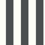 Awning Stripe Black Peel & Stick Wallpaper - EonShoppee