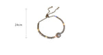 High Quality Shiny Zircon Square Adjustable Gold Plated Bracelet Fashion Jewelry For Women