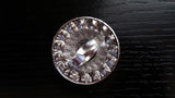 Exaggerated Blue Silver Sun Shape Adjustable Finger Ring For Women Ethic Indian Jewelry