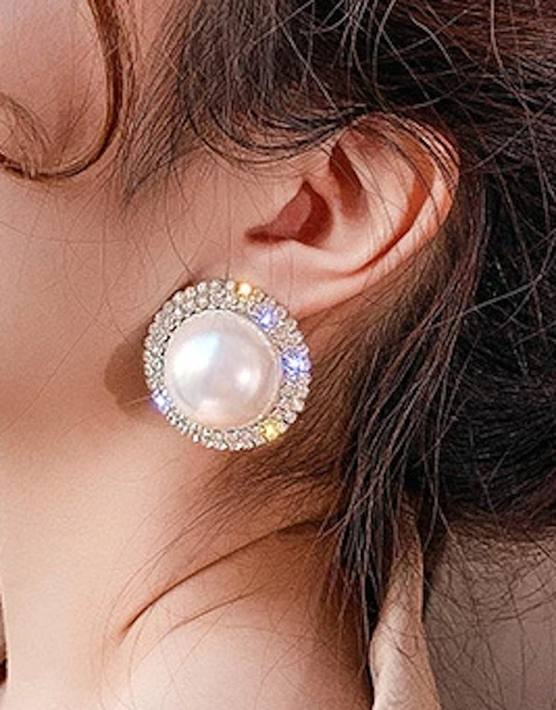 XIYANIKE 10 Colors Rhinestone Statement Earrings 2019 Geometric Big Round  Stud Earrings For Women Crystal Luxury Wedding Gift - AliExpress