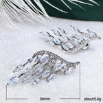 High Quality CZ Shiny Stud Earrings Engagement Wedding Jewelry Luxury Statement Earrings