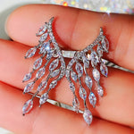 High Quality CZ Shiny Stud Earrings Engagement Wedding Jewelry Luxury Statement Earrings
