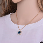 Elegant & Stylish SAPPHIRE BLUE Women Fashion Jewelry Set Wedding Jewelry - EonShoppee