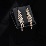 Elegant & Luxurious Golden Crystal Wedding Fashion Jewelry Set For Women - EonShoppee