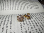 High Quality Gold Plated AAA Cubic Zircon Small Stud Earrings For Women Round Clear CZ Fashion Jewelry Earrings