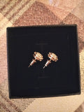 High Quality Gold Plated AAA Cubic Zircon Small Stud Earrings For Women Round Clear CZ Fashion Jewelry Earrings