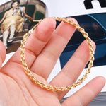 New Exaggerated Big Circle Punk Hoop Earrings For Women Gold Color Chain Clause 70 mm Statement Hoop Earrings