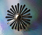 Oversize Golden Metal Flower Adjustable Finger Ring Fashion Jewelry Statement Ring For Women