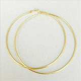 70 mm Large Gold Plated Basketball Wives Women Fashion Jewelry Hoop Earrings