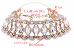 Magnificent High Quality Crystal Gold Silver Collar Statement Stunning Choker Necklace Wedding Fashion Jewelry
