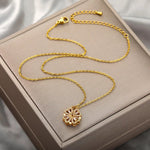 Trendy Golden 2 Way Magnetic Openable Heart Shaped Clavicle Chain Pendant Charm Necklace