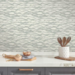 RoomMates Singed Grey Peel & Stick Wallpaper - EonShoppee