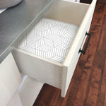 RoomMates Stripped Hexagon White/Grey Peel & Stick Wallpaper - EonShoppee