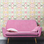 Synchronized Floral Pink Peel & Stick Wallpaper - EonShoppee