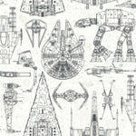 Star Wars Blueprint Peel & Stick Wallpaper - EonShoppee