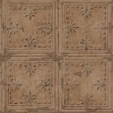 Copper Tin Tile Peel & Stick Wallpaper - EonShoppee