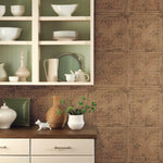 Copper Tin Tile Peel & Stick Wallpaper - EonShoppee