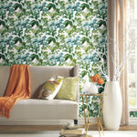 Rainforest Green Leaves Peel & Stick Wallpaper - EonShoppee