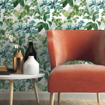 Rainforest Green Leaves Peel & Stick Wallpaper - EonShoppee