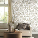 Neutral Watercolor Floral Peel & Stick Wallpaper - EonShoppee