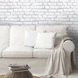 White Brick Peel & Stick Wallpaper - EonShoppee