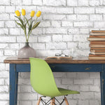 White Brick Peel & Stick Wallpaper - EonShoppee