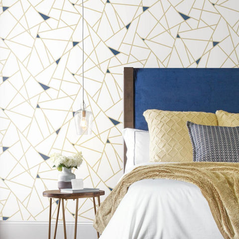 Gold Fracture Peel & Stick Wallpaper - EonShoppee