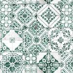 Teal Mediterranean Tile Peel & Stick Wallpaper - EonShoppee
