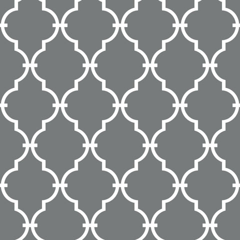 Grey Modern Trellis Peel & Stick Wallpaper - EonShoppee
