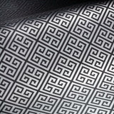 Black Greek Key Peel & Stick Wallpaper - EonShoppee