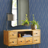 Navy Wave Ogee Peel & Stick Wallpaper - EonShoppee