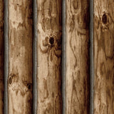 Cabin Logs Peel & Stick Wallpaper - EonShoppee