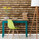 Cabin Logs Peel & Stick Wallpaper - EonShoppee