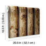 Cabin Logs Peel & Stick Wallpaper - EonShoppee