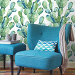 Prickly Pear Cactus Peel & Stick Wallpaper - EonShoppee