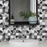 Mid-Century Geometric Peel & Stick Wallpaper - EonShoppee