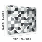 Mid-Century Geometric Peel & Stick Wallpaper - EonShoppee