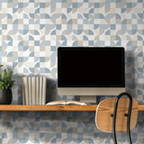 Mid-Century Geometric Peel & Stick Wallpaper - EonShoppee
