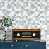Mid-Century Geometric Peel & Stick Wallpaper - EonShoppee