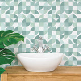 Mid-Century Geometric Peel & Stick Wallpaper - EonShoppee